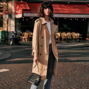 Sezane Scott Trench Coat - Size 38